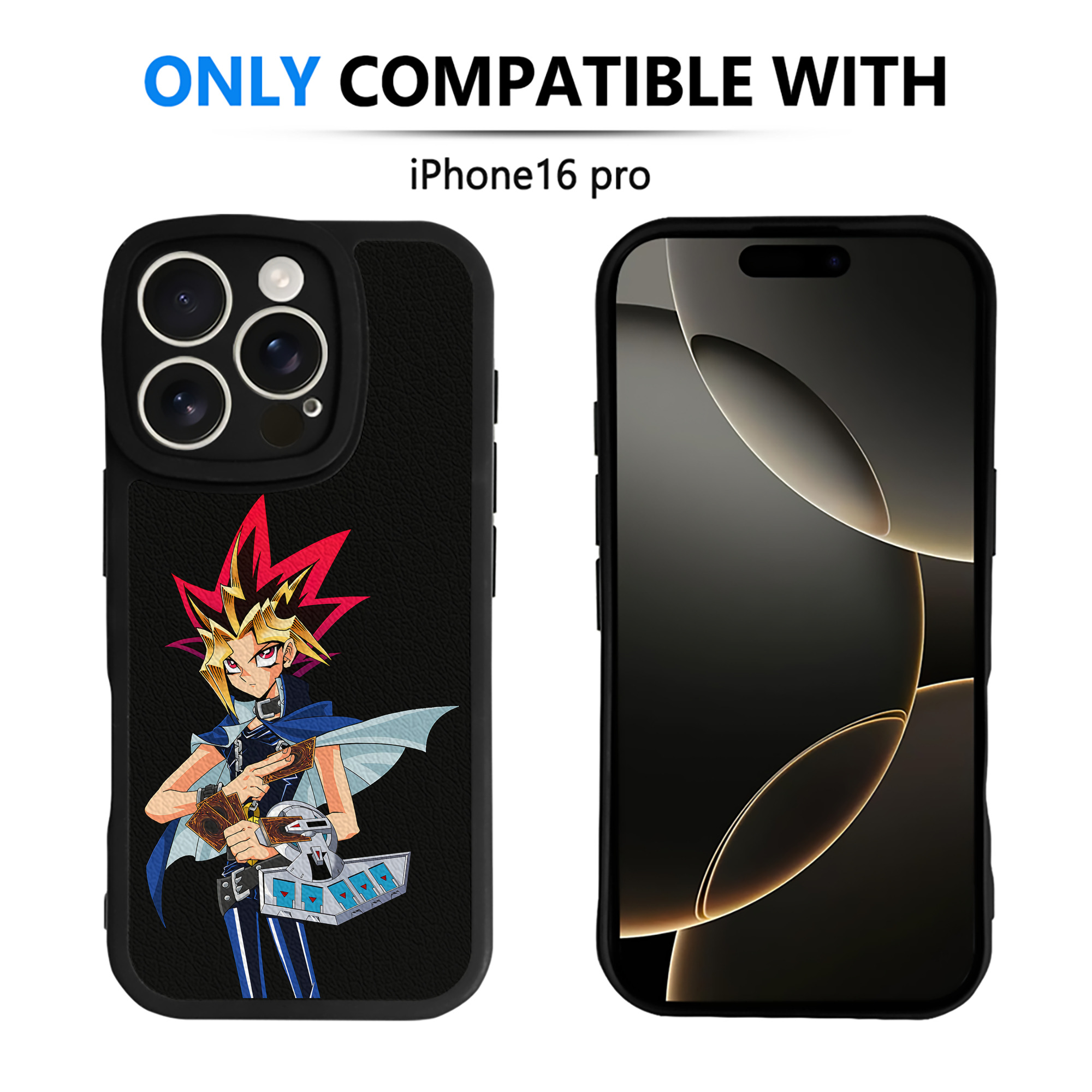 遊☆戯☆王 Yu-Gi-Oh! 【iPhone 16シリーズ対応】シリコンスマホケース（レザー調） 材質：シリコン